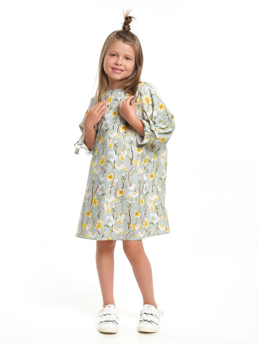 Платье нарядное хлопковое UD 7947 цветы - Mini maxi фото 7