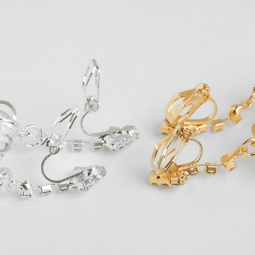 Цена за 2 шт. Клипсы для ушей QF «Грация», сердце объёмное, цвет МИКС