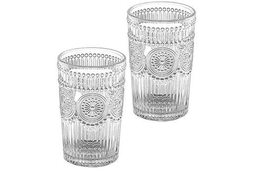 Набор 2 стаканов 360 мл 8*8*12,5 см с орнаметном