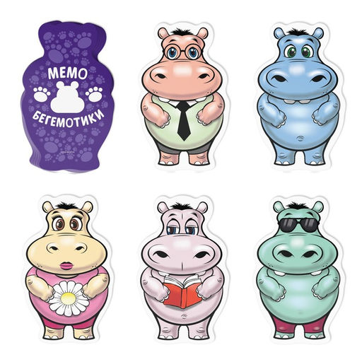 Настольная развивающая игра Мемо. Бегемотики - Лас играс фото 4