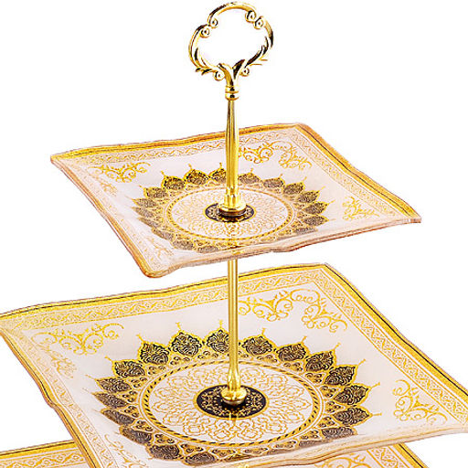 7021-32 Этажерка 3 уровня, квадрат (х6) - Mayer&boch фото 2