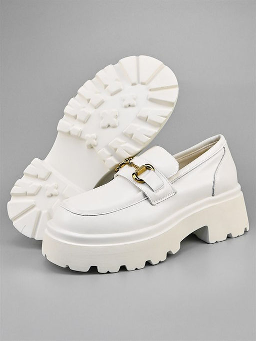 Лоферы женские/ Броги P-41MB White - Piniolo фото 4