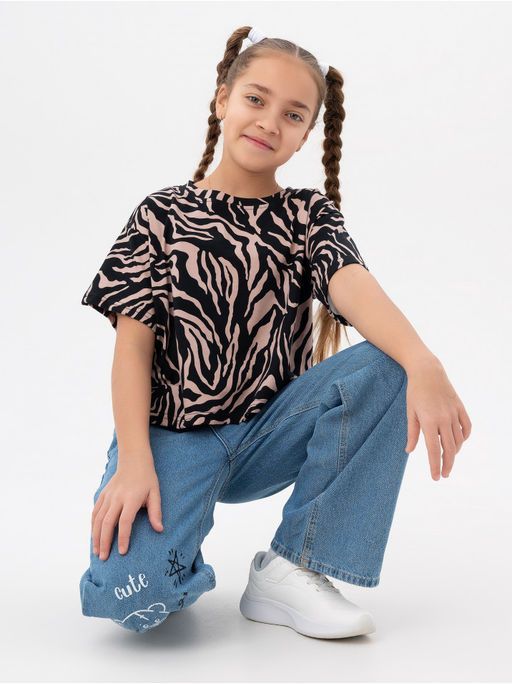 Футболка Зебра белый детская - София фото 20