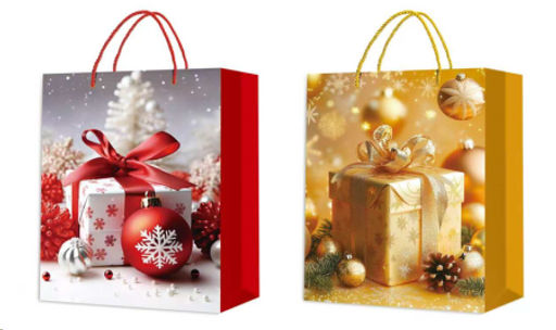 Пакет подарочный 72х50х18 / N-01 /уп 12/168/Новый год