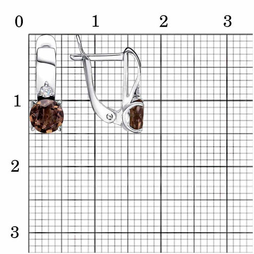 СЕРЬГИ 33110082ДТр - Красная пресня фото 2