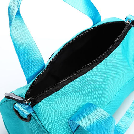 Сумка молодёжная на молнии, цвет бирюзовый - Simaland фото 5