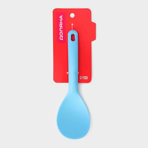 Ложка Доляна «Дуэт», 24×7.5×4 см, голубая