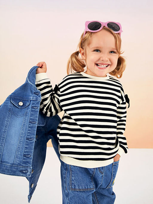 Beli Lastikli Mickey Mouse Nak?? Detayl? K?z Bebek Jean Pantolon - Waikiki фото 2