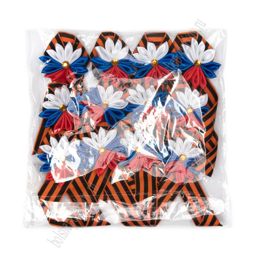 Брошь 9 мая из георгиевской ленты (12 шт) SF-8144, №2 - Больше подарков фото 2