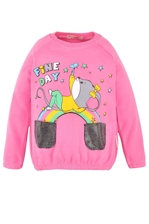 Свитшот для девочки розовый