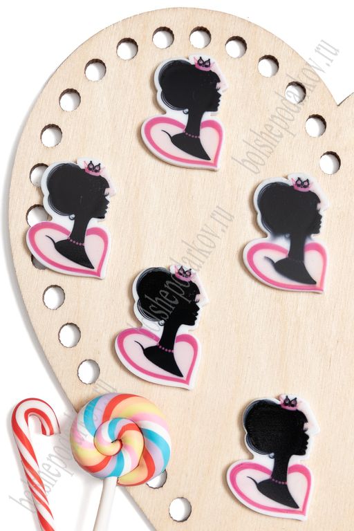 Кабошон-вырубка "Принцесса, силуэт" 2,5*3,6 см (10 шт) SF-5788, №4