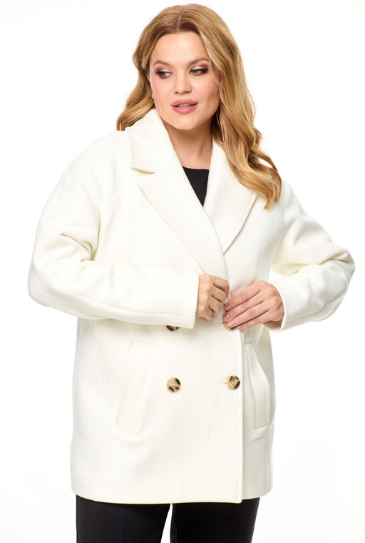 Пальто БелЭльСтиль 841 клетка серая  фото 95