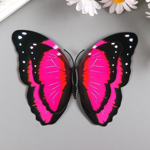 Цена за 50 шт. Магнит Бабочка двухслойная 119 см - Simaland фото 3