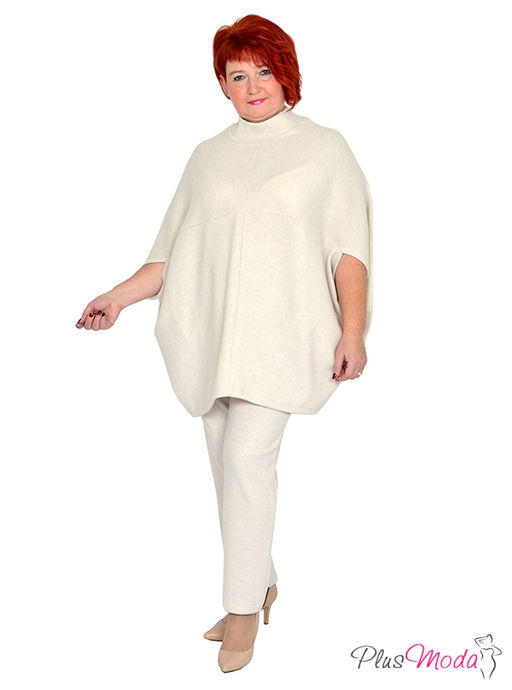 Туника-пончо Модель №1430 размеры 44-84 - Plusmoda фото 8