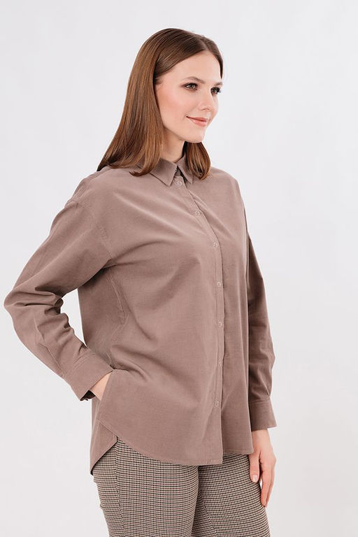 NOBBY Рубашка женская 002R-33 из микровельвета  фото 4