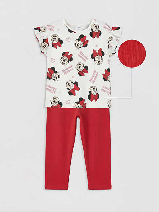 Комплект Minnie Mouse для девочки с принтом