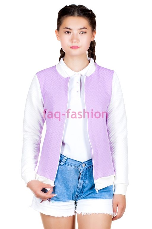 Толстовка Victoria Сирень+Молочный