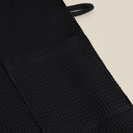 Халат вафельный женский SL HOME: Basic «Дарк Маре», размер 46-48, чёрный