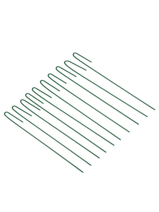 Колышек универсальный, h=40 см, ножка d=0.3 см, набор 10 шт., зелёный, Greengo фото 3