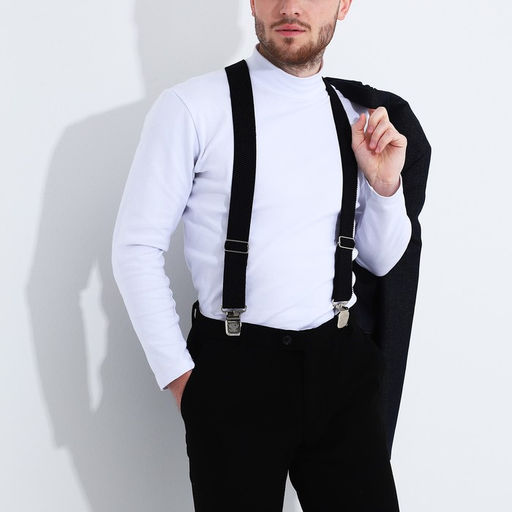 Подтяжки взрослые, ширина 4 см, цвет чёрный - Simaland фото 3