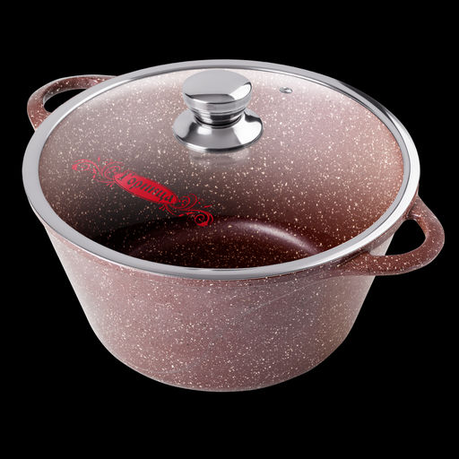 Кастрюля 2л. Шоколад лит/руч. с кр. (п/у), к2233аш