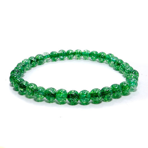 Браслет из камня Сахарный кварц изумрудный открывает денежный канал, дарует изобилие и успех 6мм