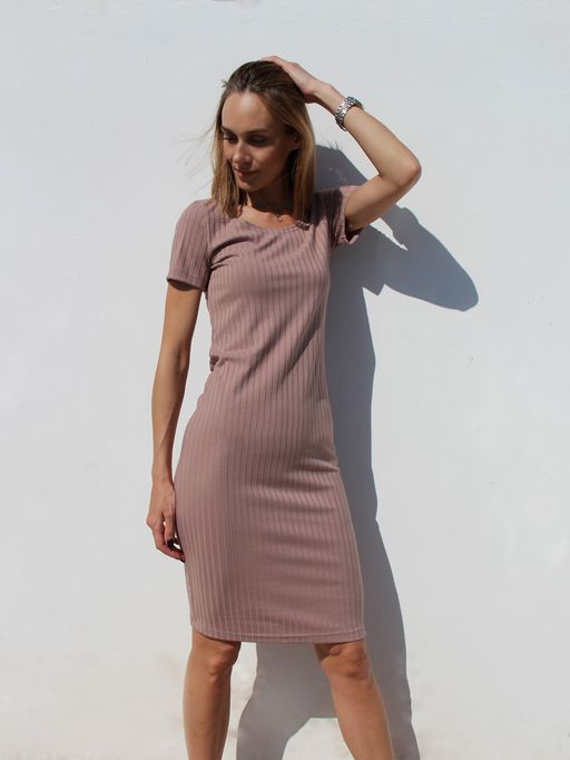 ПЛАТЬЕ ПЛ429 БЕЖЕВАЯ ЛАПША - Assana фото 3