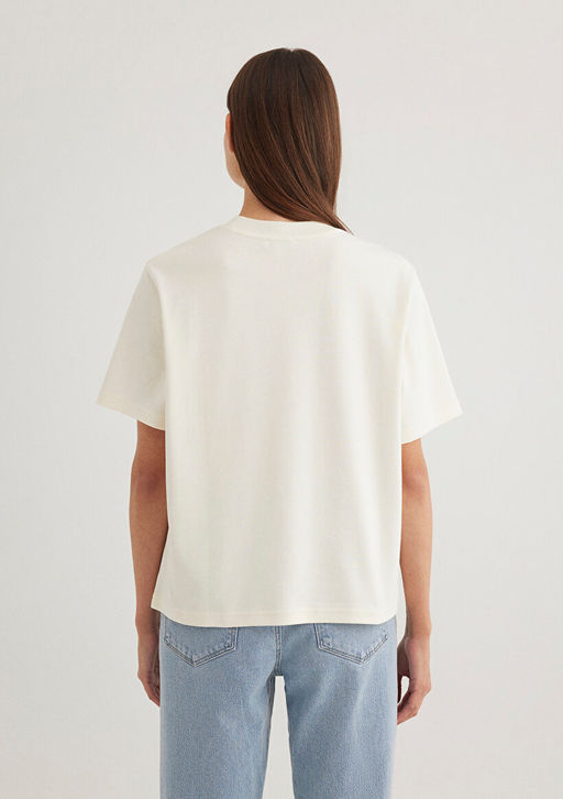 Mavi Logo Bask?l? Beyaz Tisort  фото 4