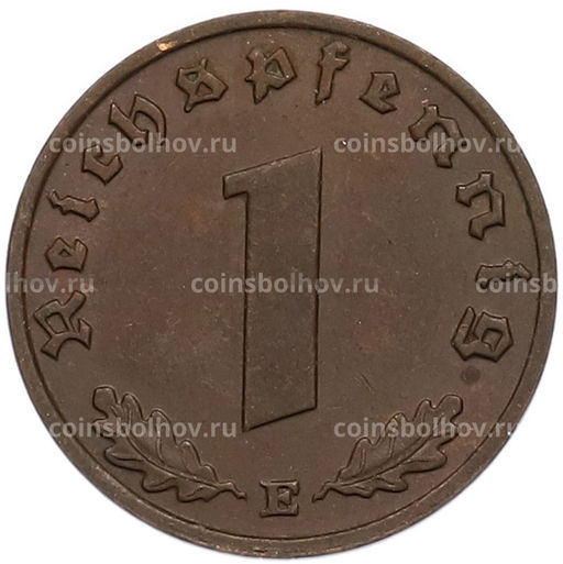 Монета 1 рейхспфенниг 1939 года E Германия