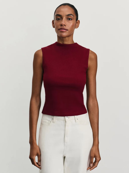 Базовый топ в рубчик / Zarina  фото 3