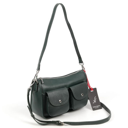 Женская кожаная сумка Sergio Valentini SV-SZ7320 Д.Грин