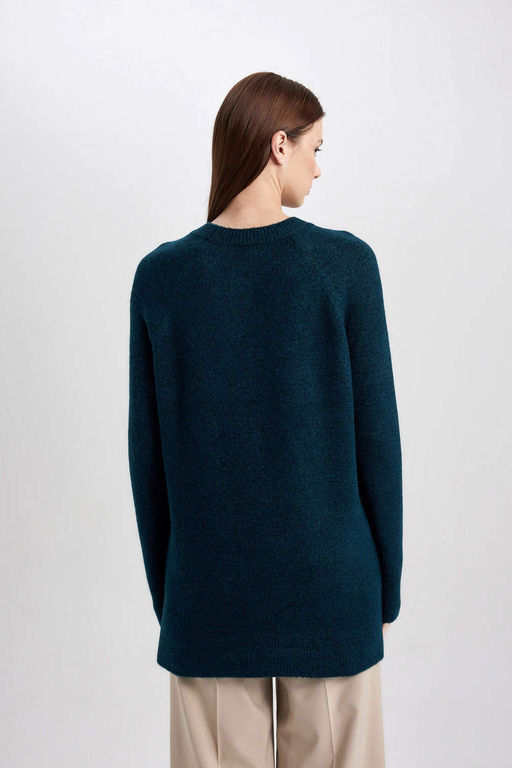 Пуловер-туника стандартного кроя - Defacto фото 7