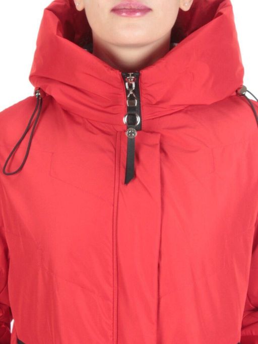 Z619-1 RED Пальто демисезонное женское (100 гр. синтепон) - Фабричный китай фото 10