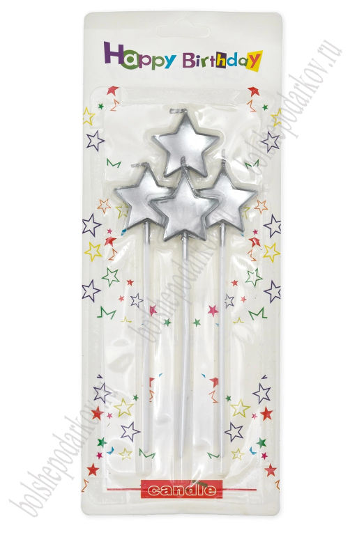 Свечи праздничные (4 шт) SF-7830, №8