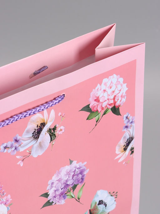 Пакет подарочный ламинированный «Любви и счастья», 33×42.5×10 см