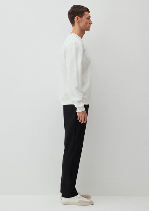 Beyaz Sweatshirt - Mavi фото 6