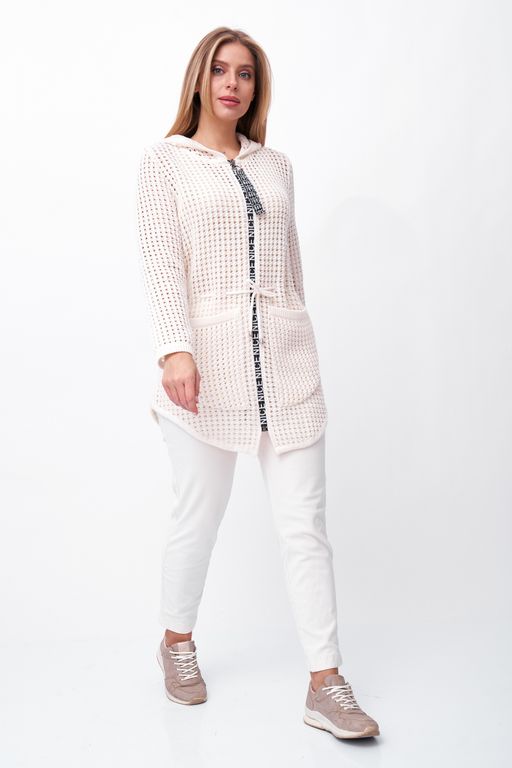 Кардиган В 1817/молочный (1350) - Злата Стиль фото 7