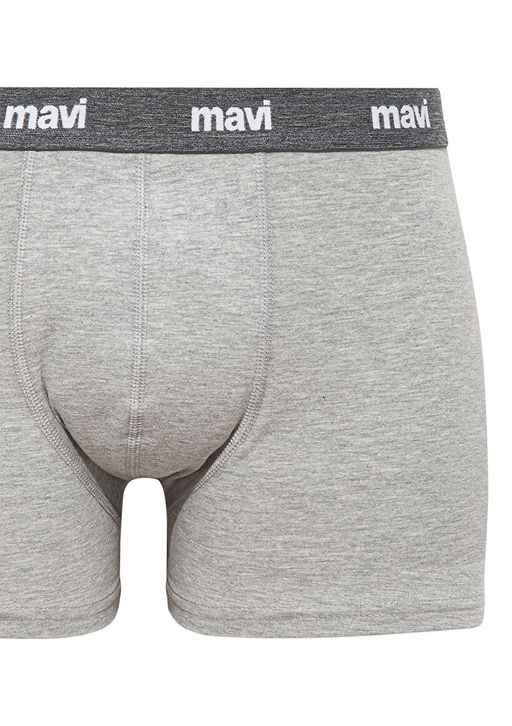 Gri Basic Boxer - Mavi фото 2