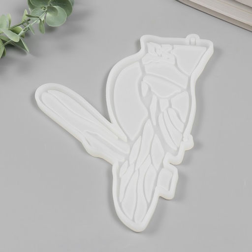 Молд силиконовый «Свиристель на ветке» 22,5 × 18 × 0,8 см