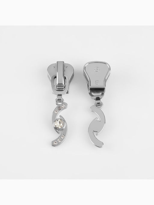 Бегунок для молнии «Трактор», №8, «Сияние», 10 шт., цвет никель