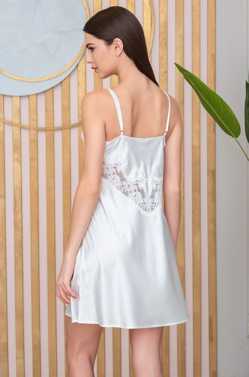 ADELINA 4171 Короткая сорочка Mia-Amore на тонких бретелях  фото 2