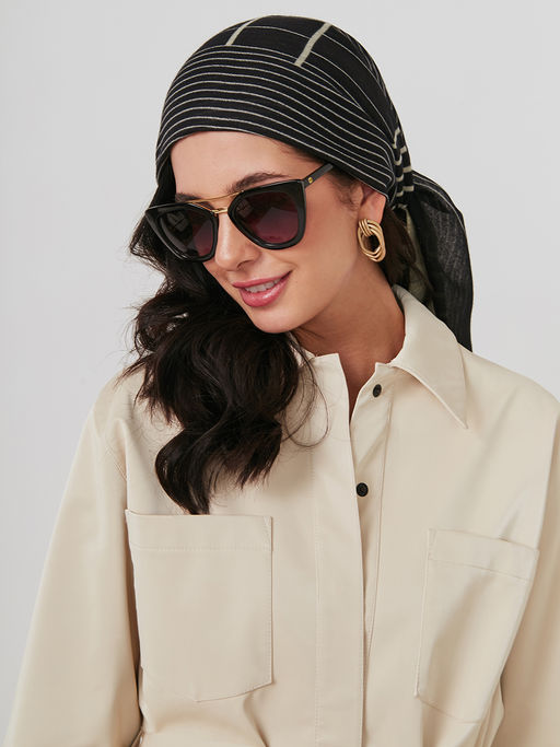 Большой, мягкий, тонкий и очень нежный двусторонний палантин - Tantino фото 15