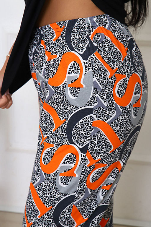 Костюм с бриджами, принт, черный (938-3) - Плиона фото 17