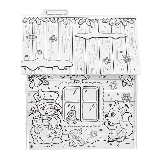 Домик-раскраска 3 в 1 В гостях у Деда Мороза - Zabiaka фото 10
