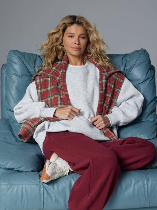 Утепленный свитшот оверсайз - NEVERLATE фото 5