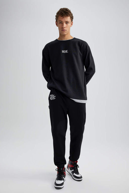 Спортивные брюки с карманами Keith Haring стандартного кроя - Defacto фото 2