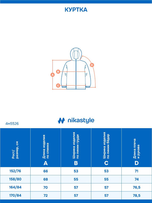 Куртка 4м5526 деним/фисташка - Nikastyle фото 6