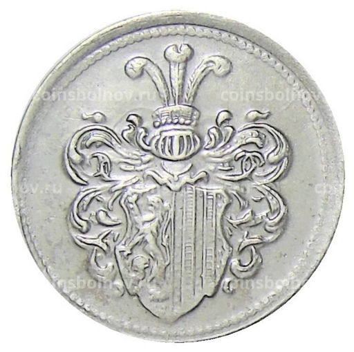 Монета 20 пфеннигов 1918 года Транспортный нотгельд Лейпциг