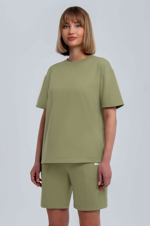 Арт. 2368 Костюм женский с шортами 42-50 (4 шт) Цвет:полынь - Калинка фото 8