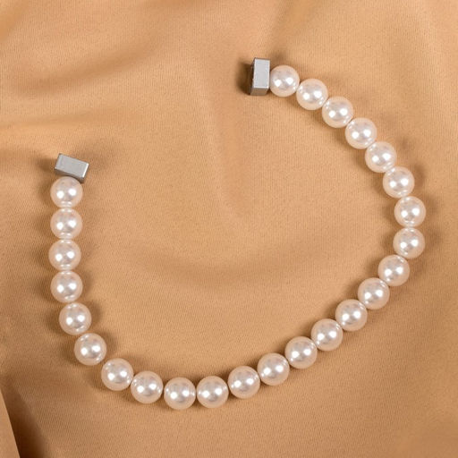 Подхват для штор Бусы из жемчуга, d = 1,5 см, 39 см, цвет белый - Арт узор фото 3